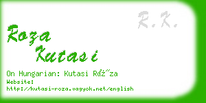 roza kutasi business card